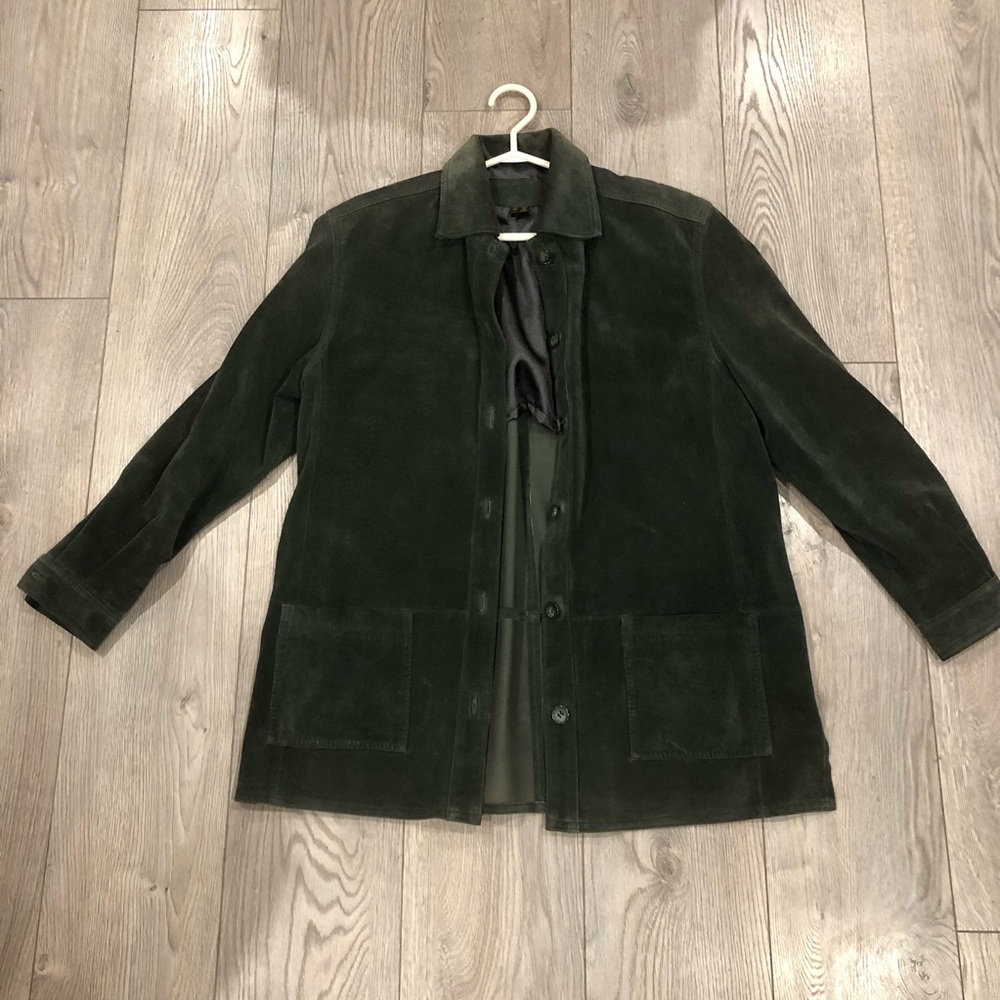 Green suede jacket Nuage Collection